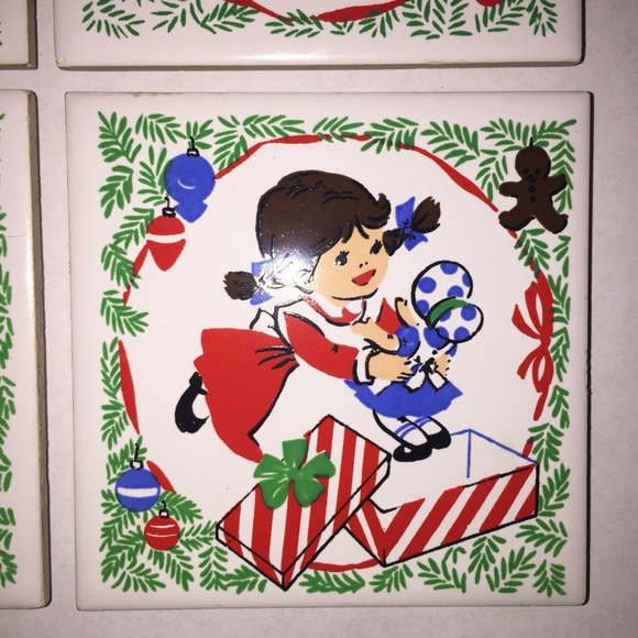 4 Jasco ceramic coaster vintage - Picture 7 of 8